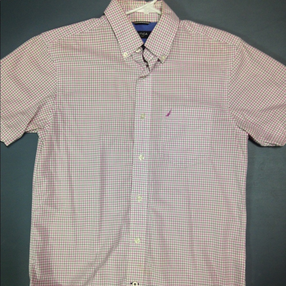 Slim Fit Nautica Short Sleeve Button Up